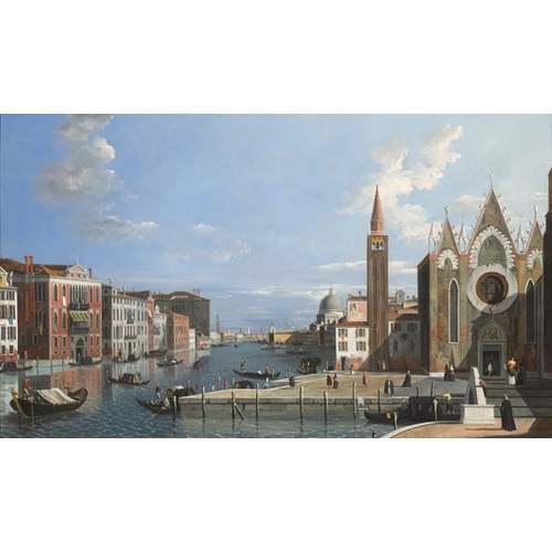 Venice, the Grand Canal from Santa Maria della Carità,  Looking towards the Bacino di San Marco